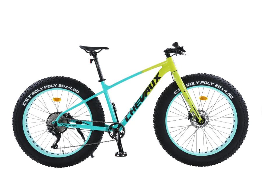 Xe đạp địa hình Chevaux Toto Fat bánh béo 36 Xe đạp đường Phố Chevaux Toto Fat Màu Xanh