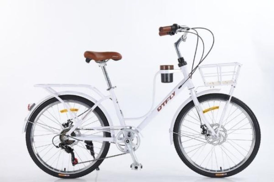 Xe đạp mini nữ Dtfly Cafe 7s 16 Xe đạp Mini Nữ Dtfly Cafe 7s Màu Trắng