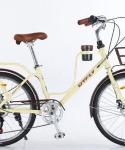 Xe đạp Mini Nữ Dtfly Cafe 7s Màu Vàng