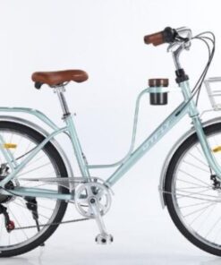 Xe đạp mini nữ Dtfly Cafe 7s 13 Xe đạp Mini Nữ Dtfly Cafe 7s Màu Xanh