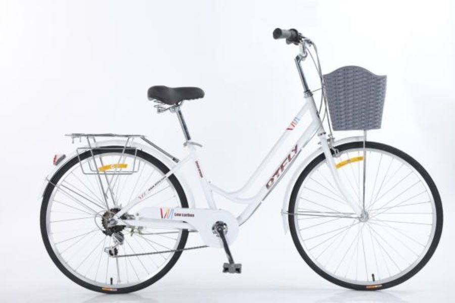 Xe đạp nữ Dtfly City 39 Xe đạp Nữ Dtfly City Màu Trắng