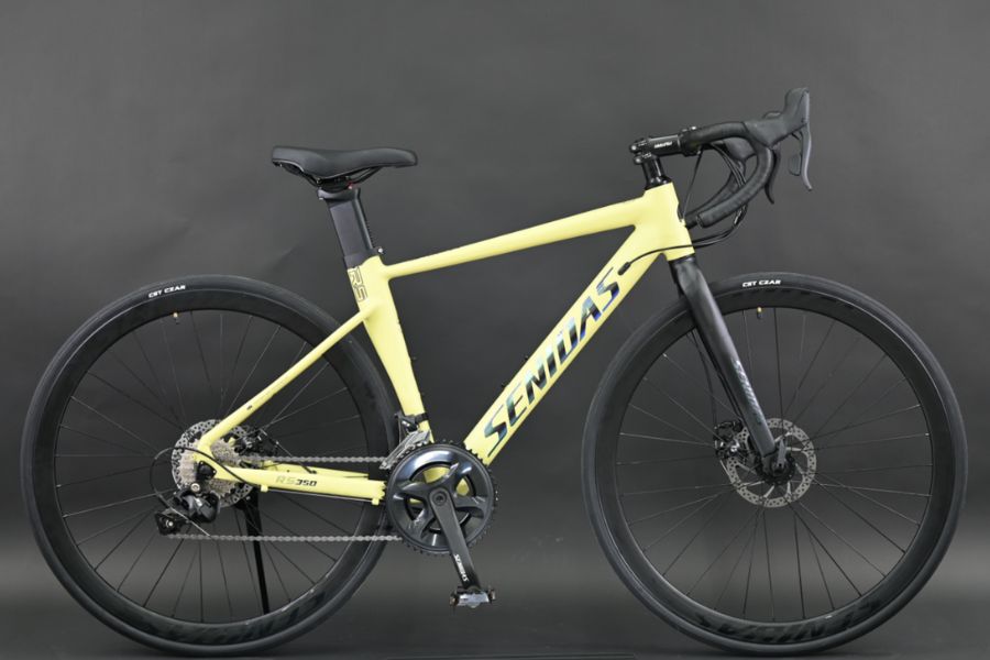Xe đạp đua Senidas RS350 khung nhôm, tay đề lắc, cối nổ siêu to 60 Xe đạp đua Senidas Rs350 Màu Vàng