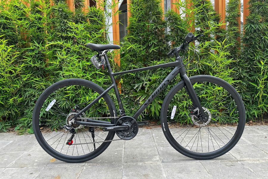 Xe đạp touring Senidas T200 49 Xe đap Touring Senidas T200 Màu đen ảnh Thật