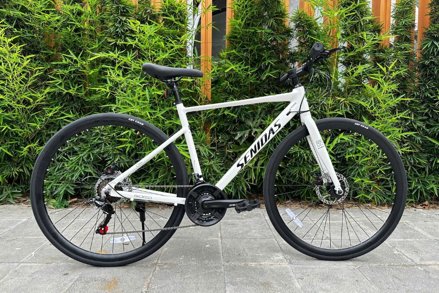 Xe đạp touring Senidas T200 48 Xe đap Touring Senidas T200 Màu Trắng ảnh Thật