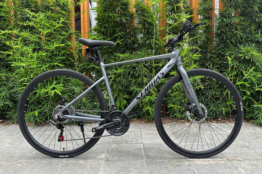 Xe đạp touring Senidas T200 47 Xe đap Touring Senidas T200 Màu Xám ảnh Thật