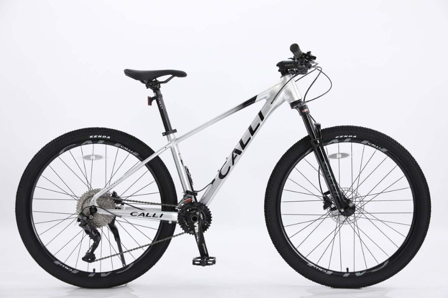 Xe đạp địa hình Calli 6100 giảm giá 600k 10 Xe đạp địa hình Calli 6100 màu bạc (2024)