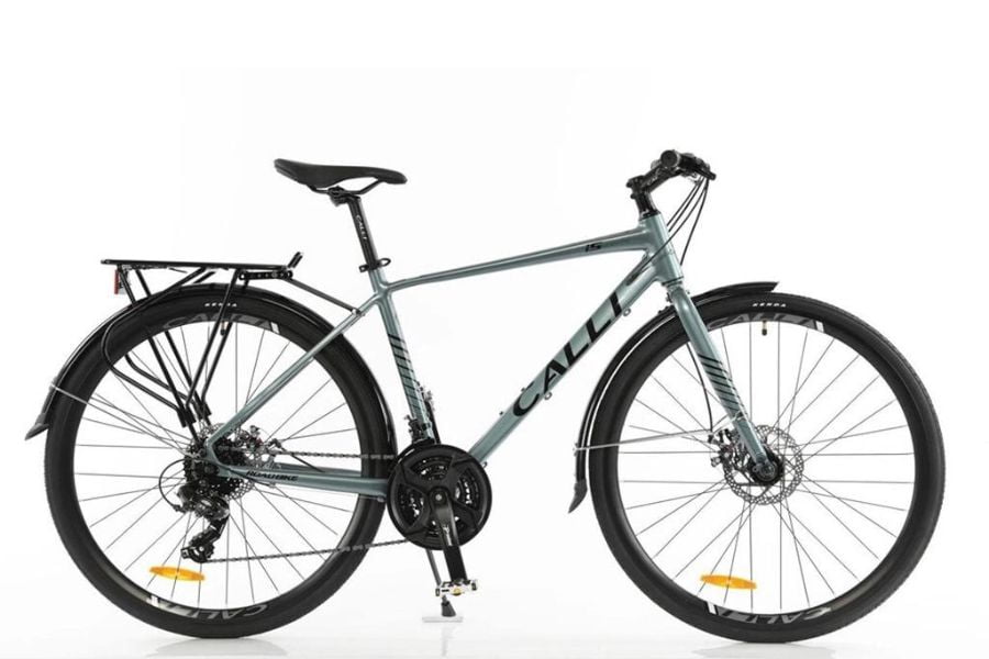 Xe đạp Touring Calli I5 nhận mã giảm giá 450K 8 xe đạp Calli I5 màu xanh nhạt