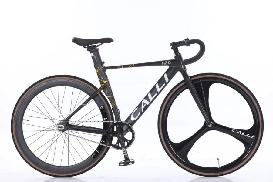 Xe đạp Fixed gear Calli R2.0 FX Full nhôm 10 xe đạp fixed gear calli R2.0 FX màu đen