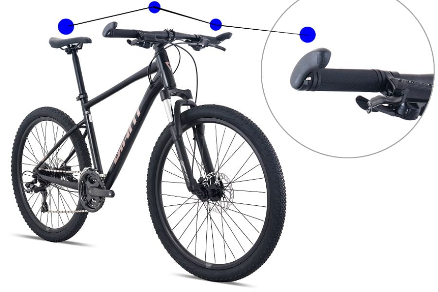 Xe đạp địa hình Giant ATX 720 bản 2025 giảm giá 500K + KM 25 Tay lái, yên Xe đạp giant ATX 720 bản 2025