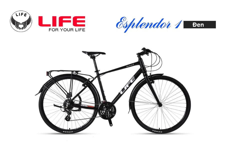 Xe đạp Touring Life Esplendor1 khuyến mãi 450k 34 Xe đạp Life Esplendor1 Màu đen