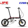 Xe đạp gấp Life E280 giảm giá tốt 260K 44 Xe đạp Gấp Life E280 Màu đen đỏ