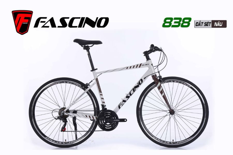 Xe đạp Touring Fascino 838 giảm giá 300K + kèm khuyến mãi 45 Xe đạp Touring Fascino 838 Màu đất Sét Nâu
