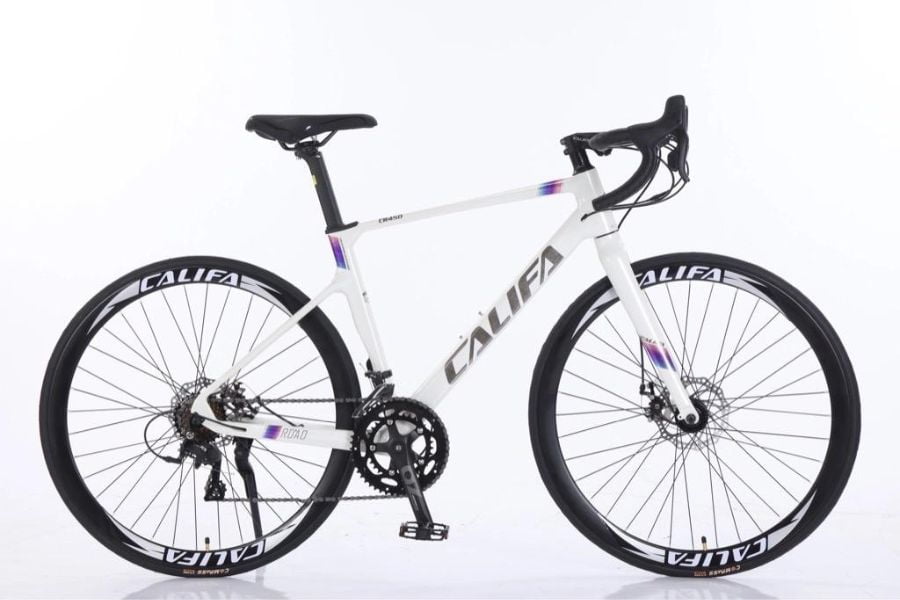 Xe đạp đua Califa CR450 tay lắc, cối nổ giảm 350K 25 Xe đạp Califa Cr450 Màu Trắng
