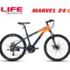 Xe đạp địa hình Life Marvel 24 chiết khấu 250K 54 Xe đạp Life Marvel 24 Màu Cam Xanh