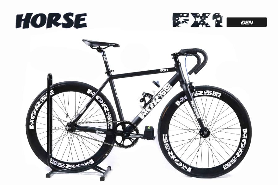 Xe đạp fixed gear Horse FX1 hàng xịn giảm giá 299K 42 Xe đạp Fixed Gear Horse Fx1 Màu đen