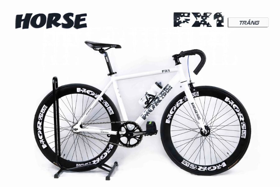 Xe đạp fixed gear Horse FX1 hàng xịn giảm giá 299K 40 Xe đạp Fixed Gear Horse Fx1 Màu Trắng