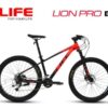 Xe đạp địa hình Life Lion Pro chính hãng giảm giá 399K 58 Xe đạp Lion Pro Màu đen đỏ