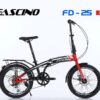 Xe đạp gấp Fascino FD 25 chuẩn giảm giá 500K 66 Xe đạp Gấp Fascino Fd25 Màu đỏ đen
