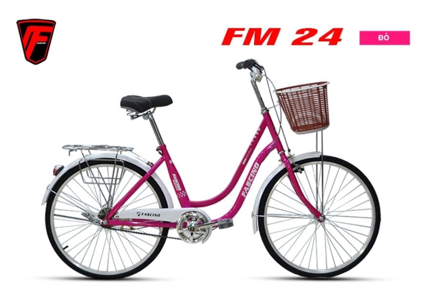 Xe đạp mini nữ Fascino FM24 giảm giá 250K 43 Xe đạp Mini Nữ Fascino Fm24 Màu đỏ