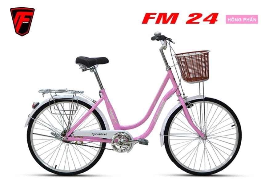 Xe đạp mini nữ Fascino FM24 giảm giá 250K 42 Xe đạp Mini Nữ Fascino Fm24 Màu Hồng Phấn